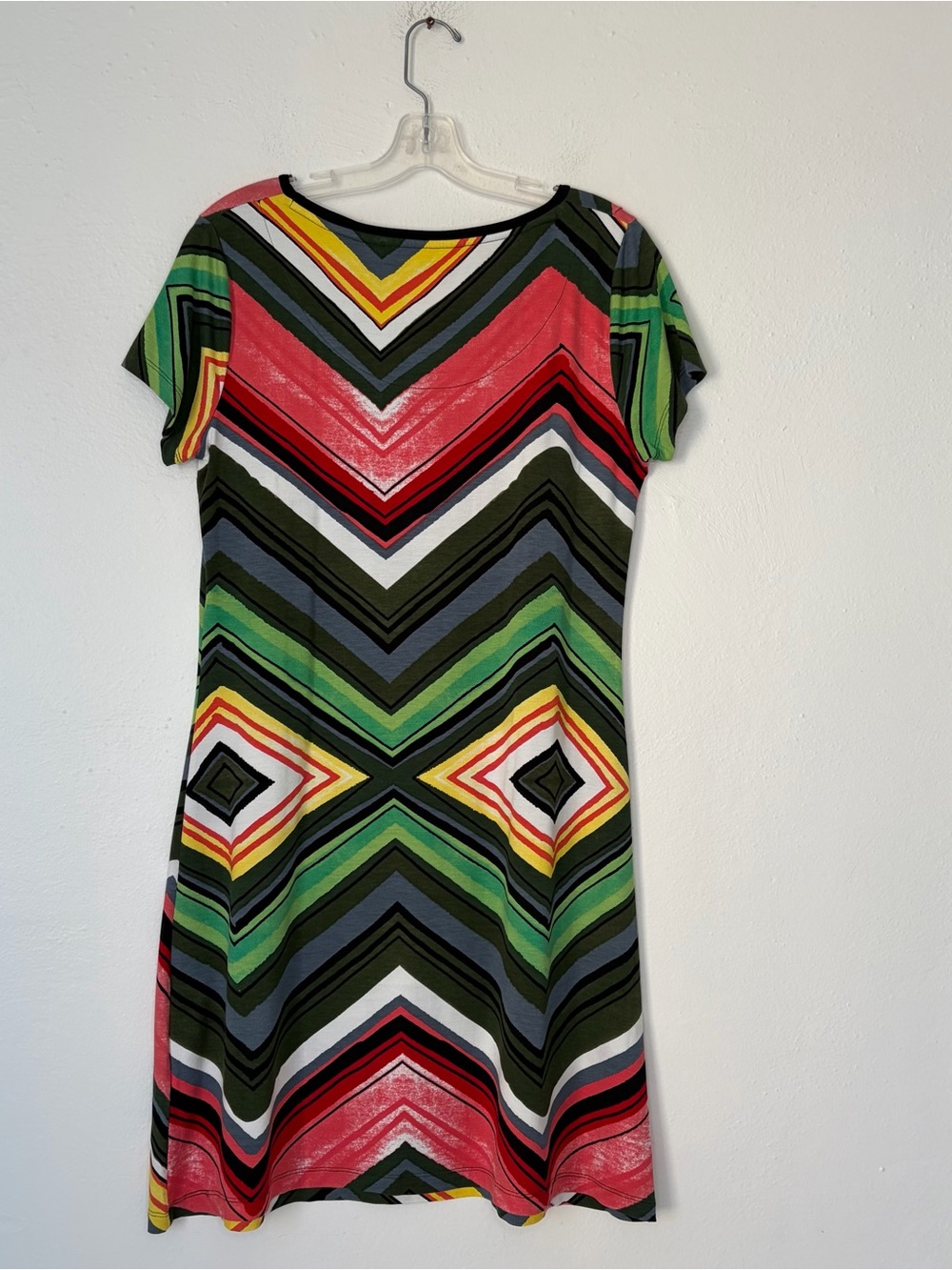Desigual Multicolor Floral Chevron Mini Dress Dopamine Dressing Medium - Picture 3 of 10